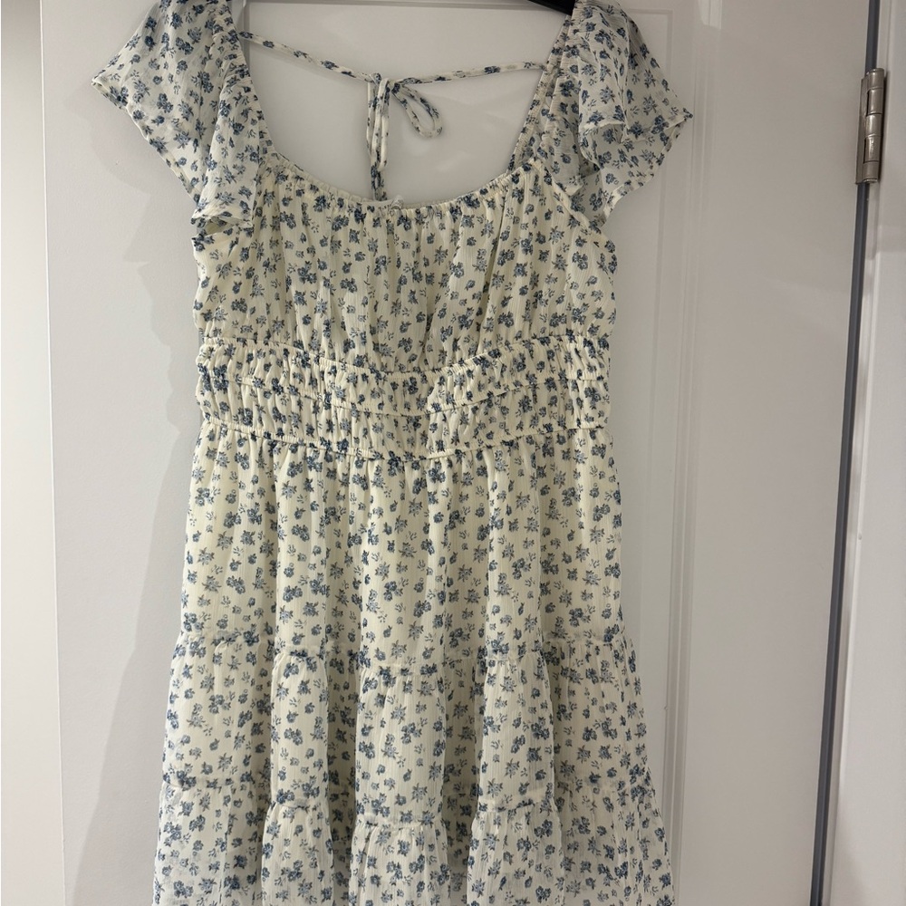 Altar'd State Blue Floral Mini Dress